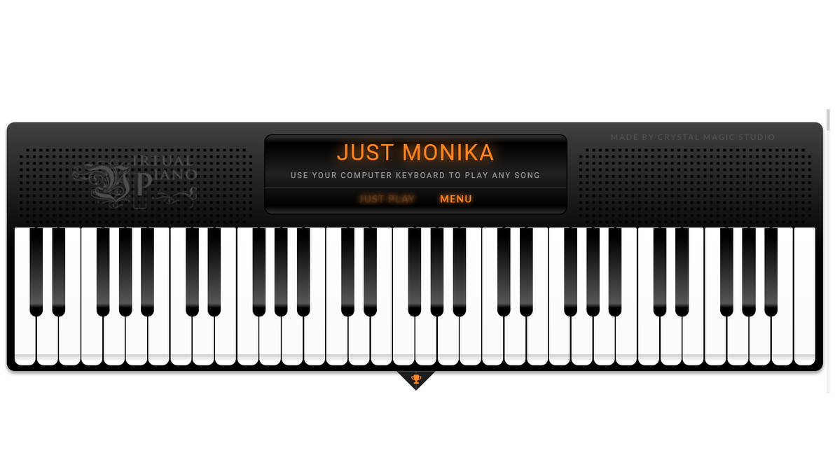 Your Reality Doki Doki Literature Club By Virtual Piano Sheets On Deviantart - piano keyboard notes songs roblox