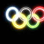 Neon-Glow Olympic Rings