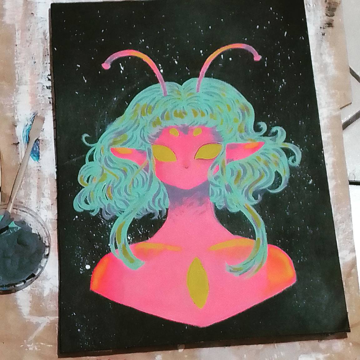 Alien pink by Alexd0odles on DeviantArt