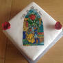 Beauty and the Beast Stained Glass Cake