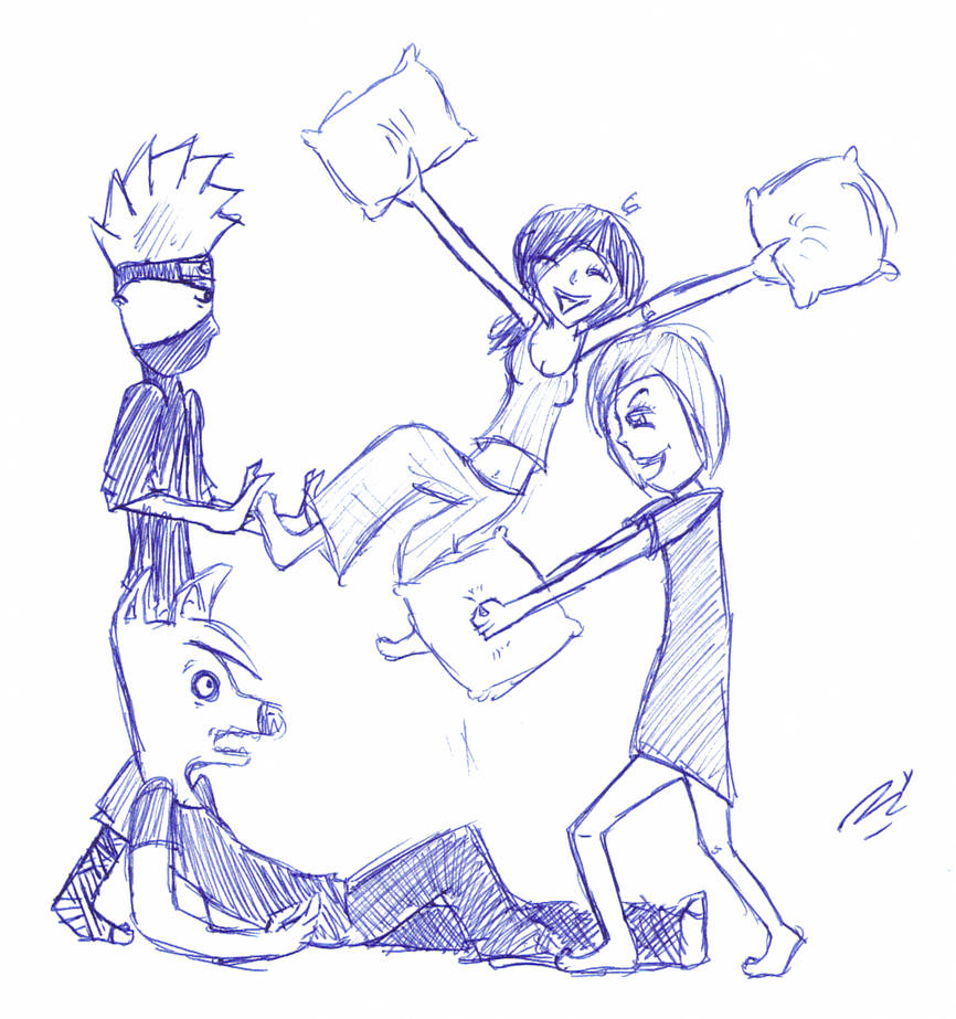 The Ultimate Pillow Fight By Appleweed On Deviantart