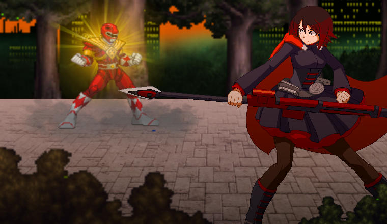 Red Ranger vs Ruby Rose - Sonata of Power by Simbiothero on DeviantArt