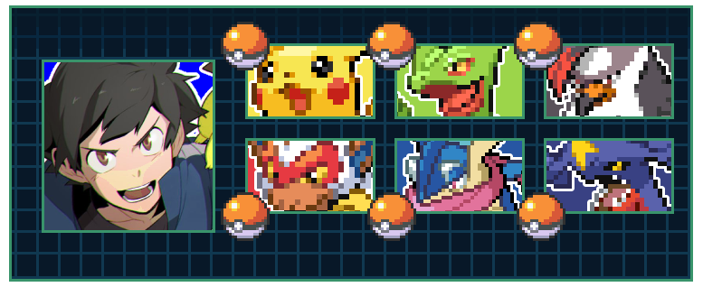 Pokemon Ash Ketchum current team by Manu1234567891011 on DeviantArt