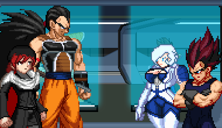 Goku and Vegeta (Super) in Dragon Ball Multiverse by Simbiothero