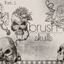 Skull Brushes Part 1 By Canelita309
