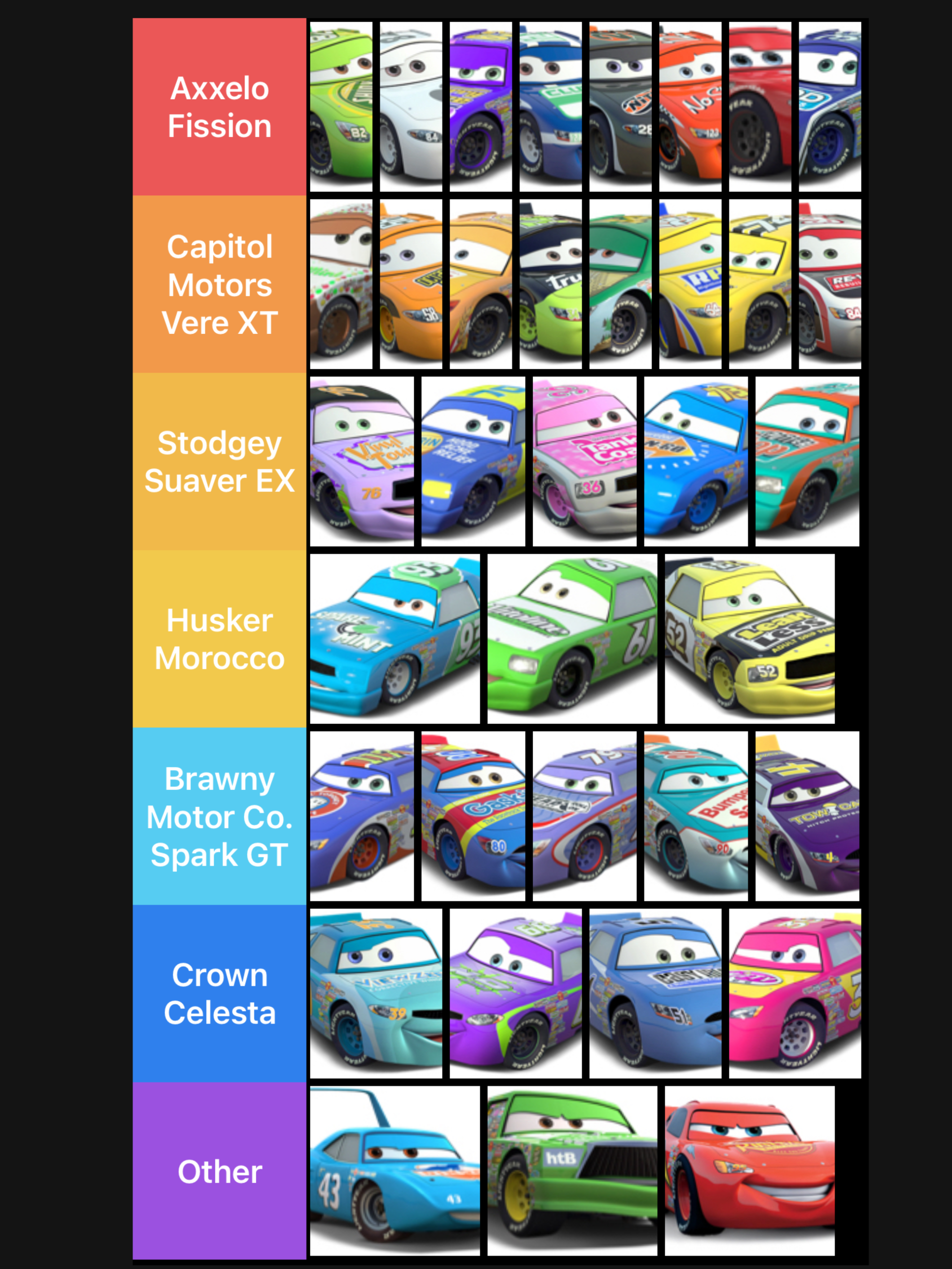 Cars 3 piston cup racers deals list