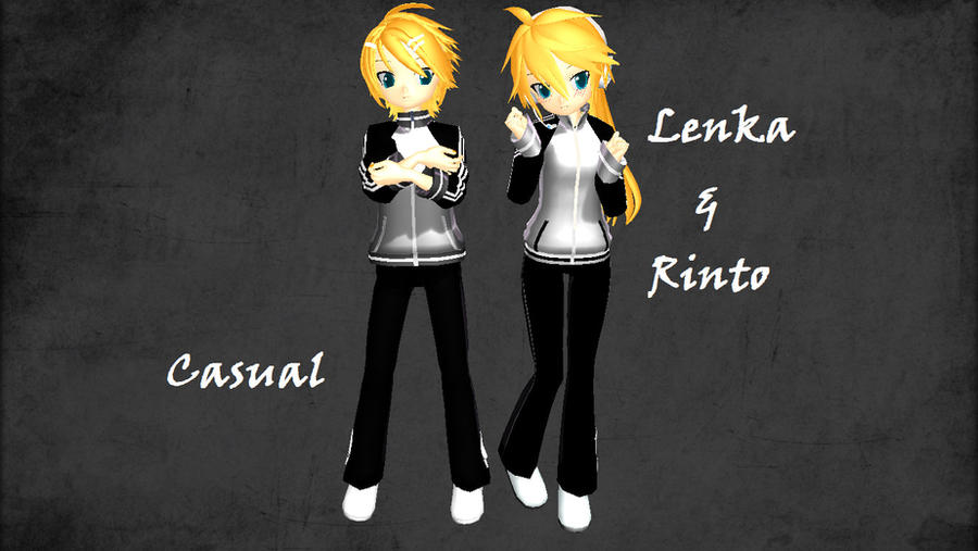 MMD Casual Lenka and Rinto by Boyalex18 on DeviantArt