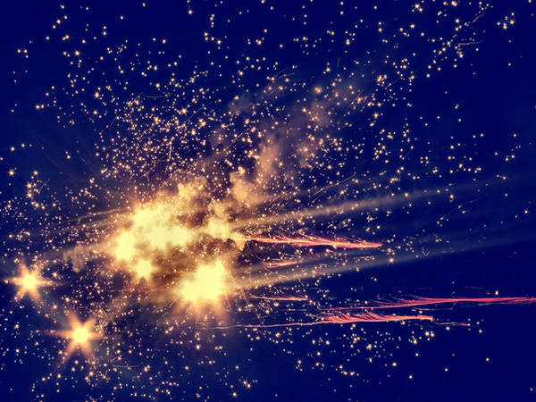 Stars Blue - Orange by erykucciola-sToCk