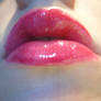 lips glittery berry