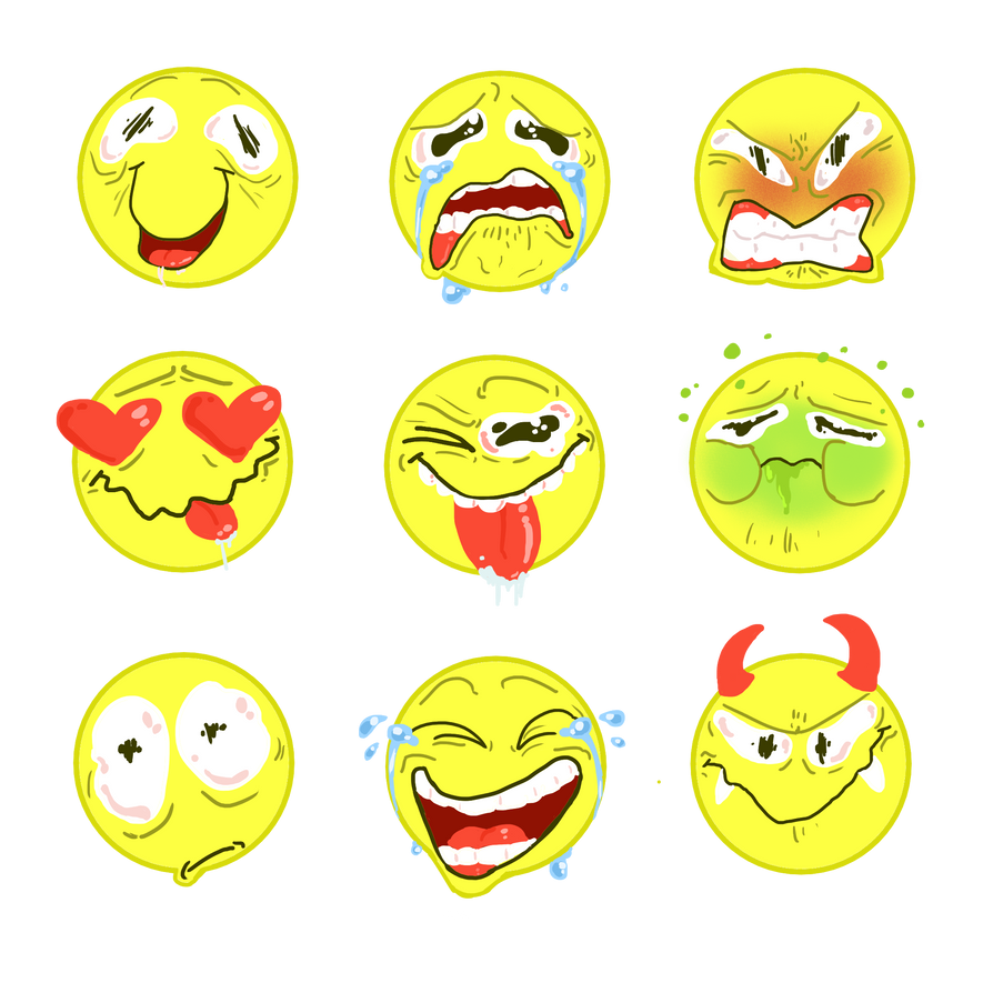 Bad Emojis by Tigerach on DeviantArt