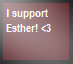 I support Esther stamp