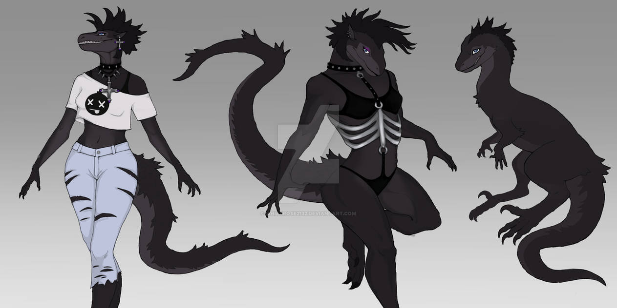 Lady Raptor Raptor lady ( OTA ) OPEN !!! by WhiteRose2132 on DeviantArt