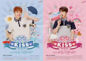 mark/jeno - playful kiss poster!