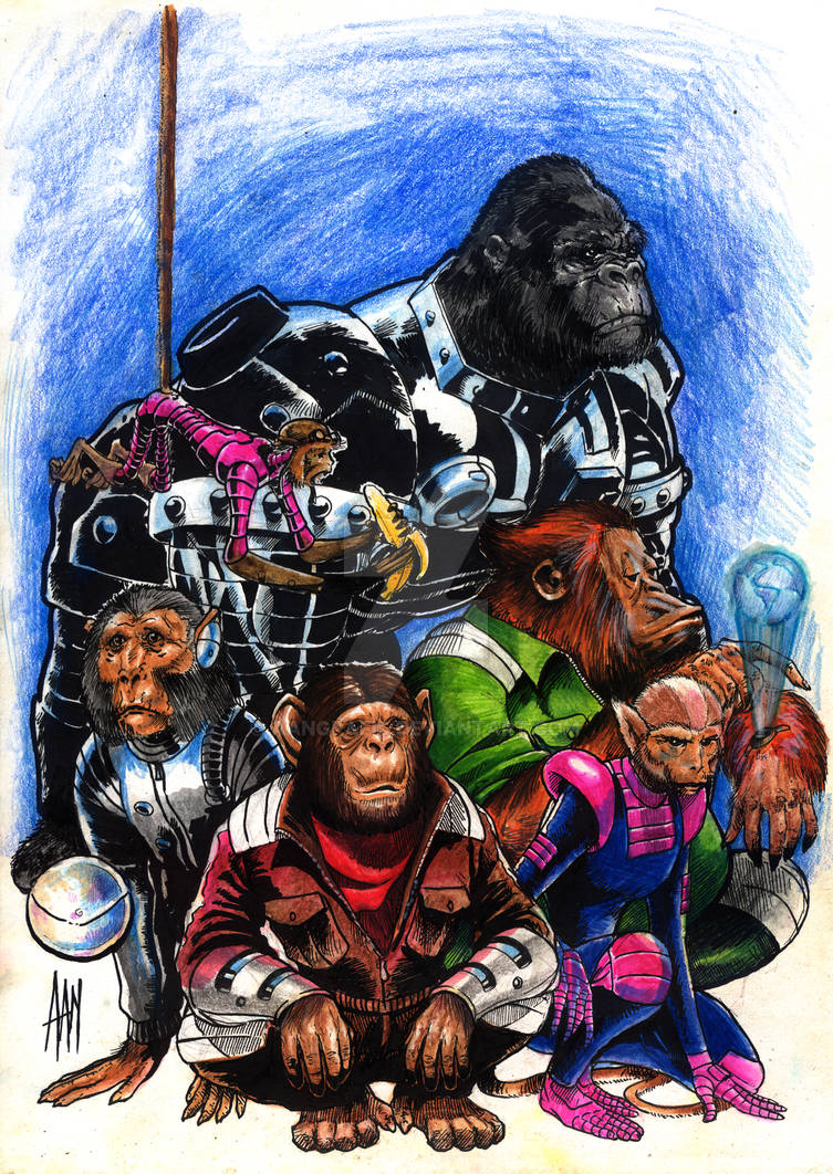 Captain Simian and the Space Monkeys by aangrafis on DeviantArt