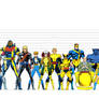 X-Men fan art height chart