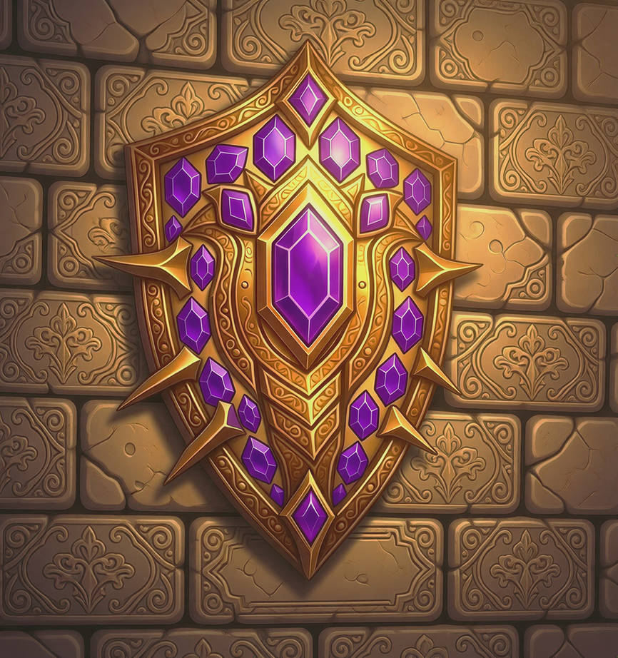 Amethyst Shield Pattern Amethyst Knight's Shield by Mooncake43 on DeviantArt