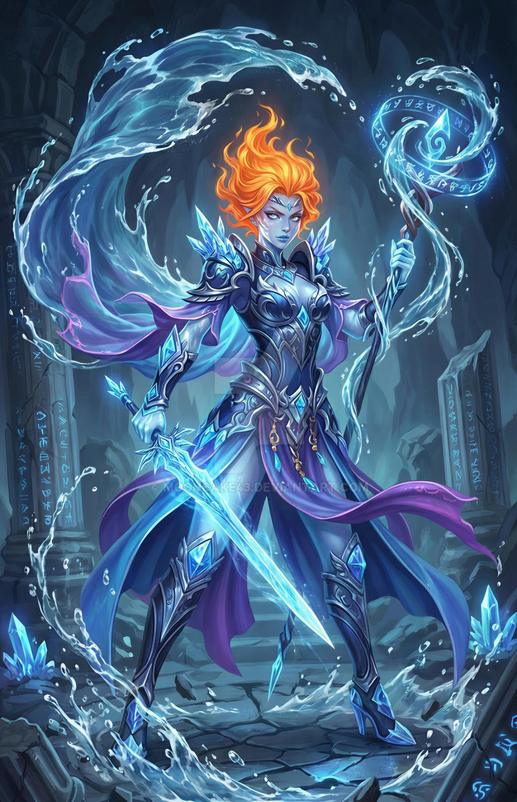 Ignis Deviantart Ignis Glacie by Mooncake43 on DeviantArt