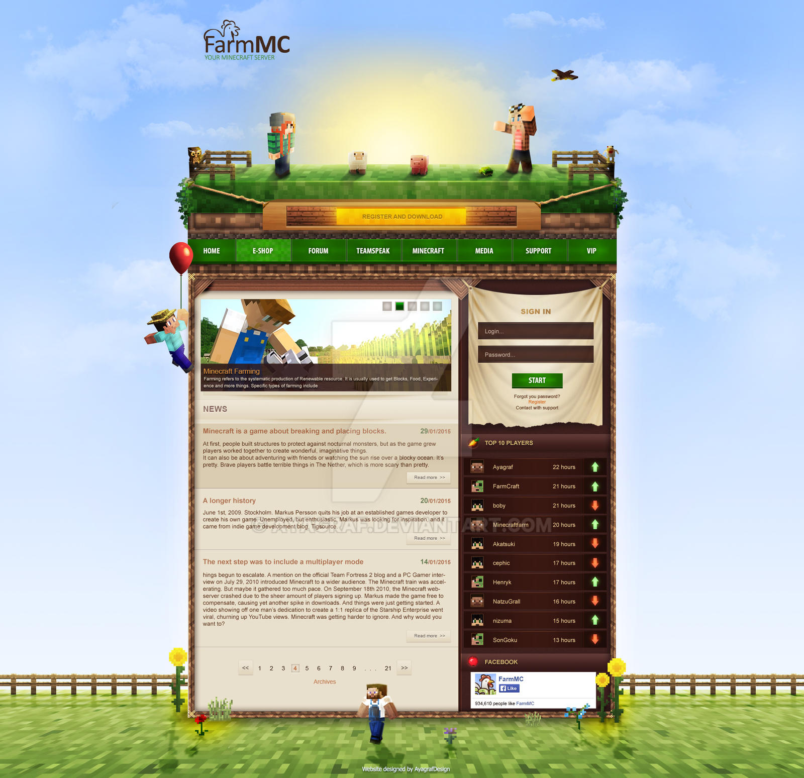 FarmMC Website