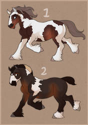 Adoptables draft horses (closed)