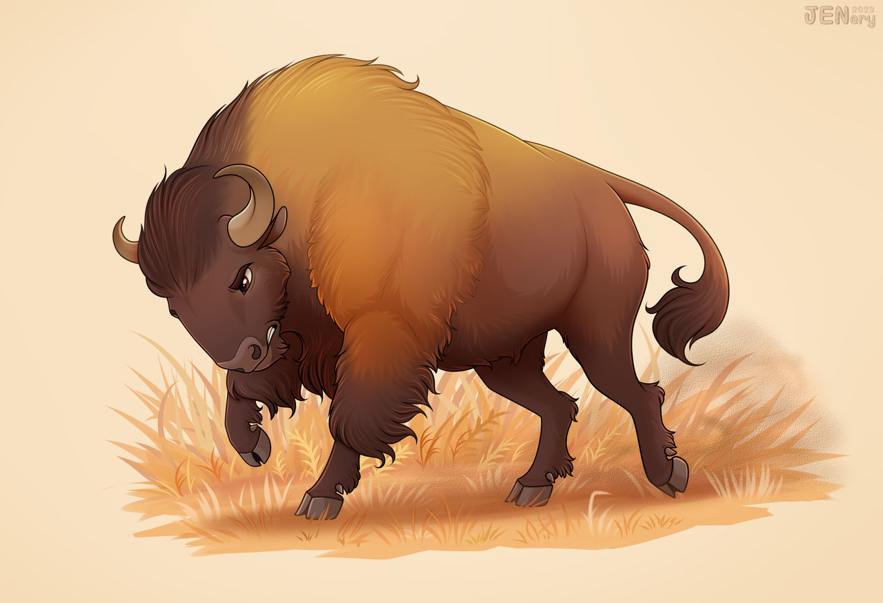 Bison Deviantart Bison by JeneryFilly on DeviantArt