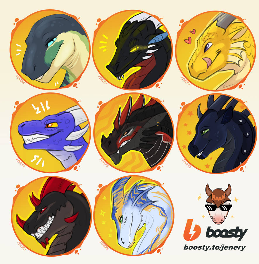 Boosty rewards by JeneryFilly on DeviantArt