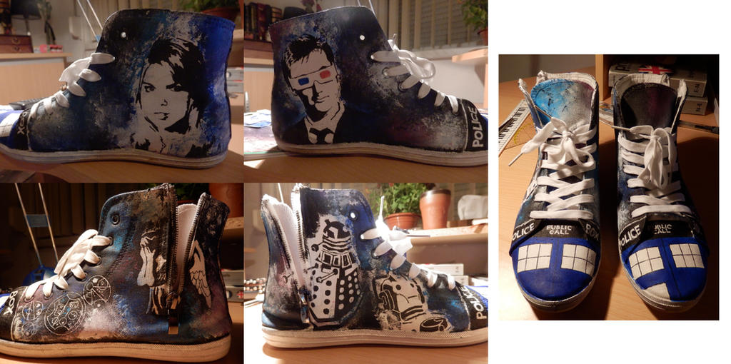 Custom Deviantart Shoes Doctor Who custom made shoes by Twilights-Phantom on DeviantArt