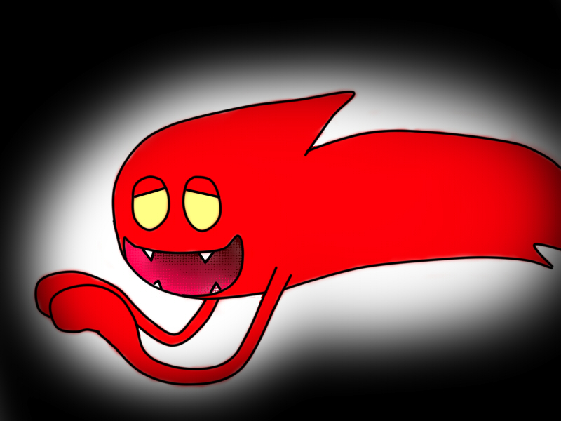 Red Grabbing Ghost by BansheeHaven on DeviantArt
