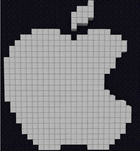Minecraft Apple Pixel Art