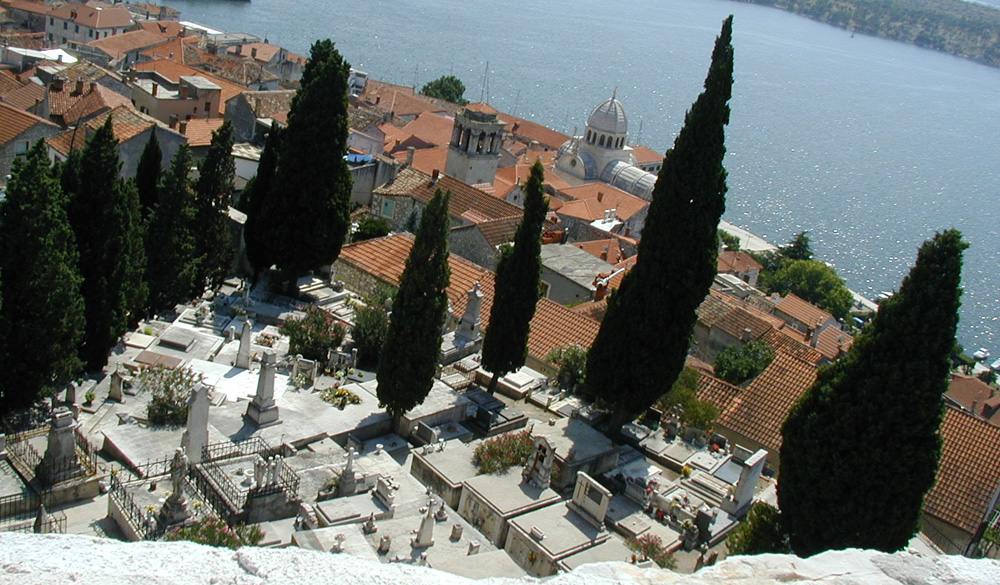 Sibenik cementery view