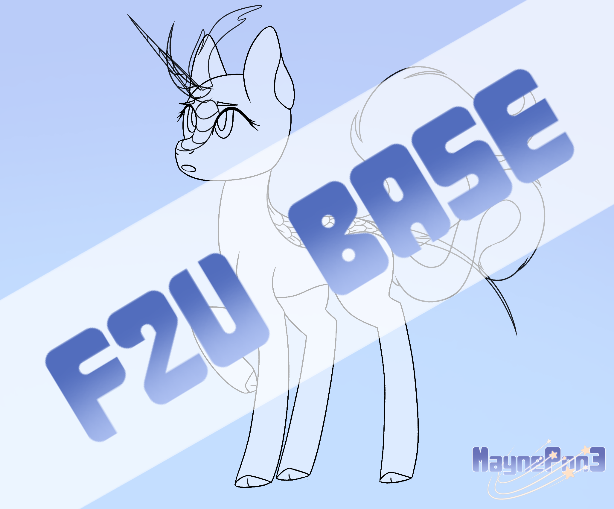F2U Base- 10 versions (more to be added) by MaynePon3 on DeviantArt