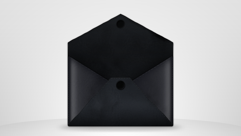 Leather envelope