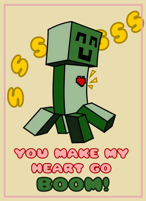 Creeper Valentines Card by Nstone53