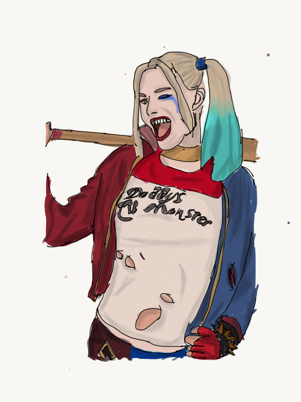 Harley Quinn Digital Painting