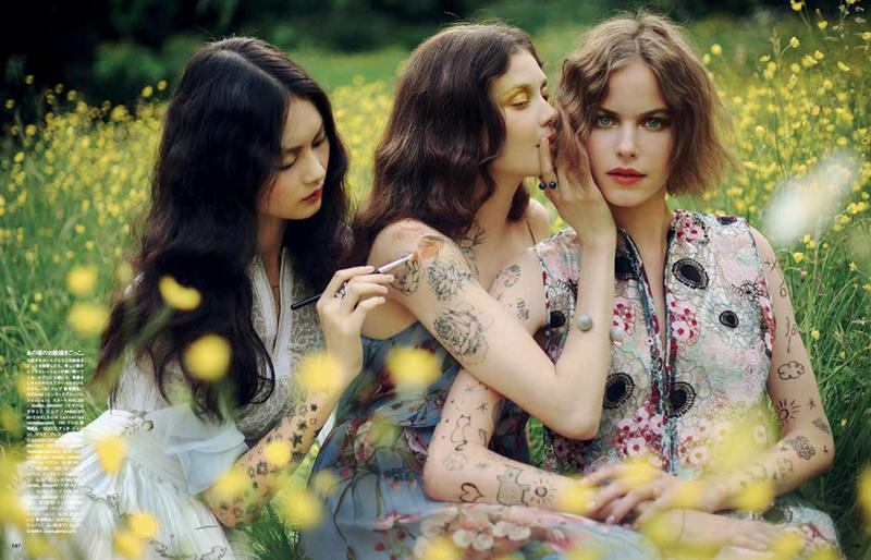 Vogue Japan: Fresh power of beauty by AlexandraSophie Vogue Japan: Fresh power of beauty by AlexandraSophie