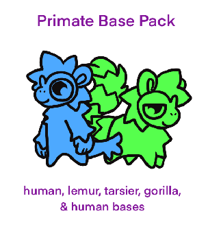 Primates Deviantart Base PTU Primate Bases by gachaplaza on DeviantArt