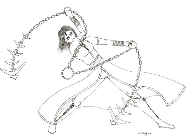 Chain fight by Phenixia on DeviantArt