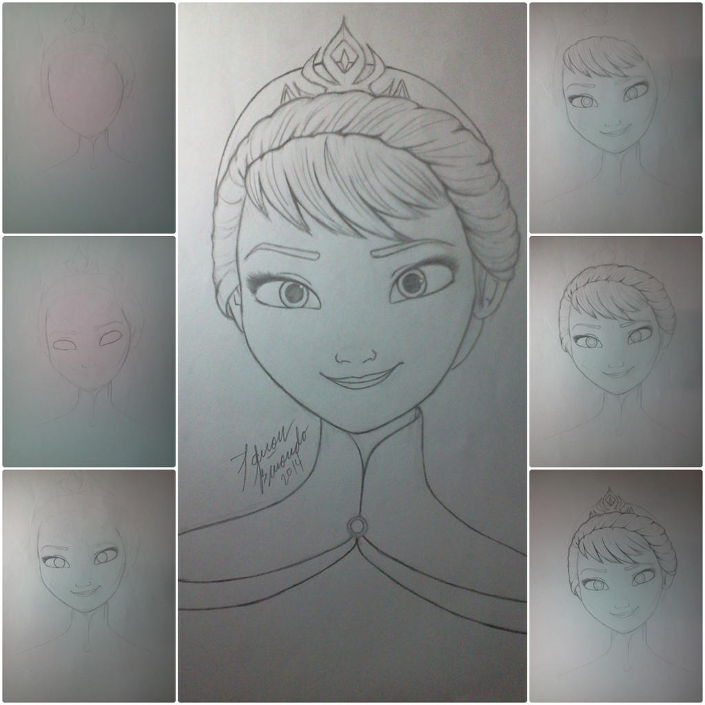 step by step elsa by rainbow-crash29 on DeviantArt