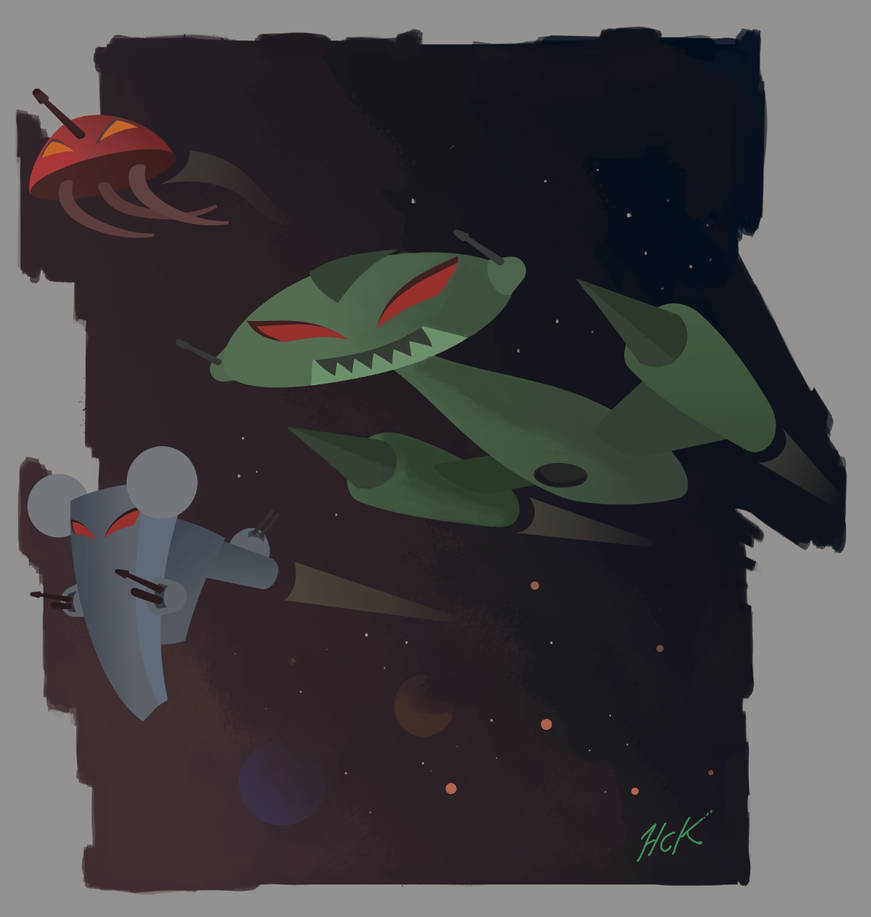 Evil Spacefleet Concept by artist2point5 on DeviantArt