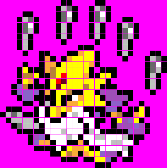 Quadro Decorativo - Pokémon / Mega Alakazam / Pixel Art