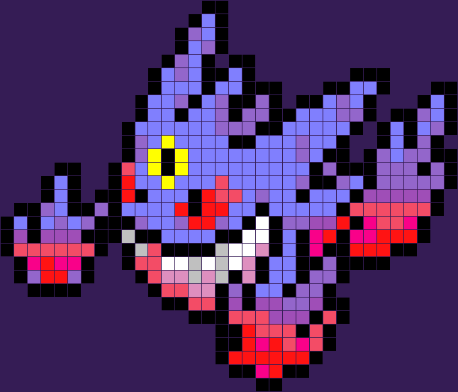 Pixilart - Shiny mega gengar by 1Pokeman1