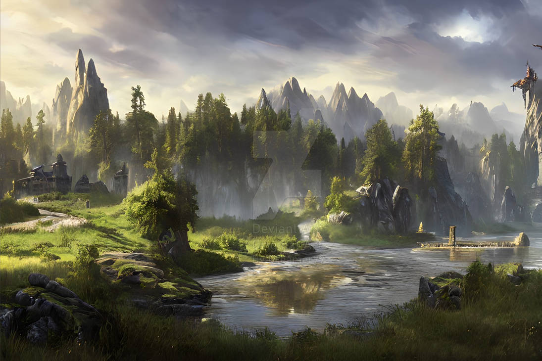 Riverside Sunset by TheCosmicDreamer on DeviantArt