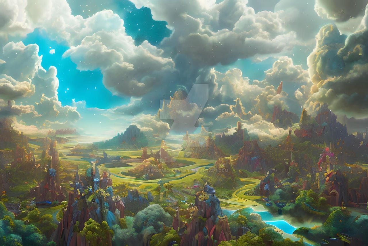 Celestial Ridge Celestial Valley by TheCosmicDreamer on DeviantArt