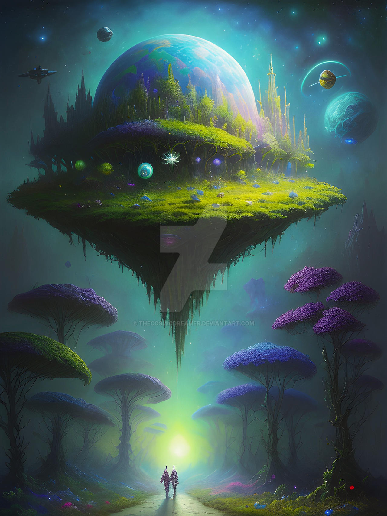 Island Adrift by TheCosmicDreamer on DeviantArt