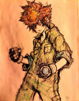 Reborn! - Tsunayoshi Sawada-jumpsuit