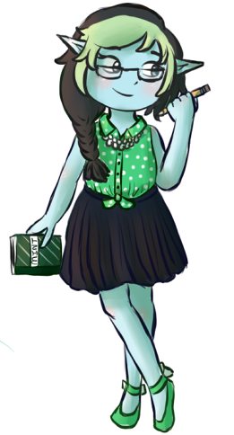 Mint Chibi by skipkey