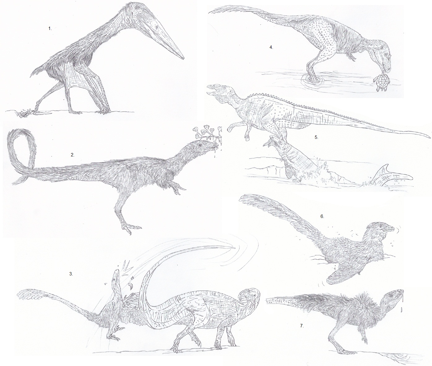 Uncommon Scenes in Paleo-Art by Tomozaurus