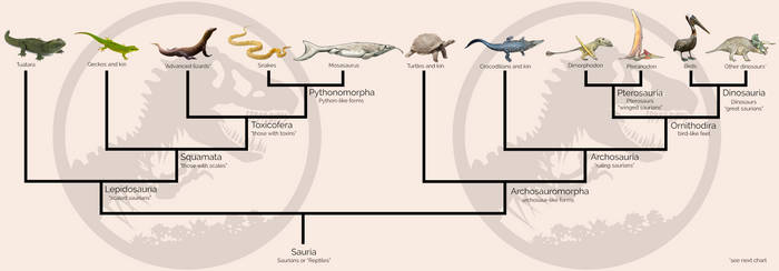 Jurassic World phylogeny reptilia