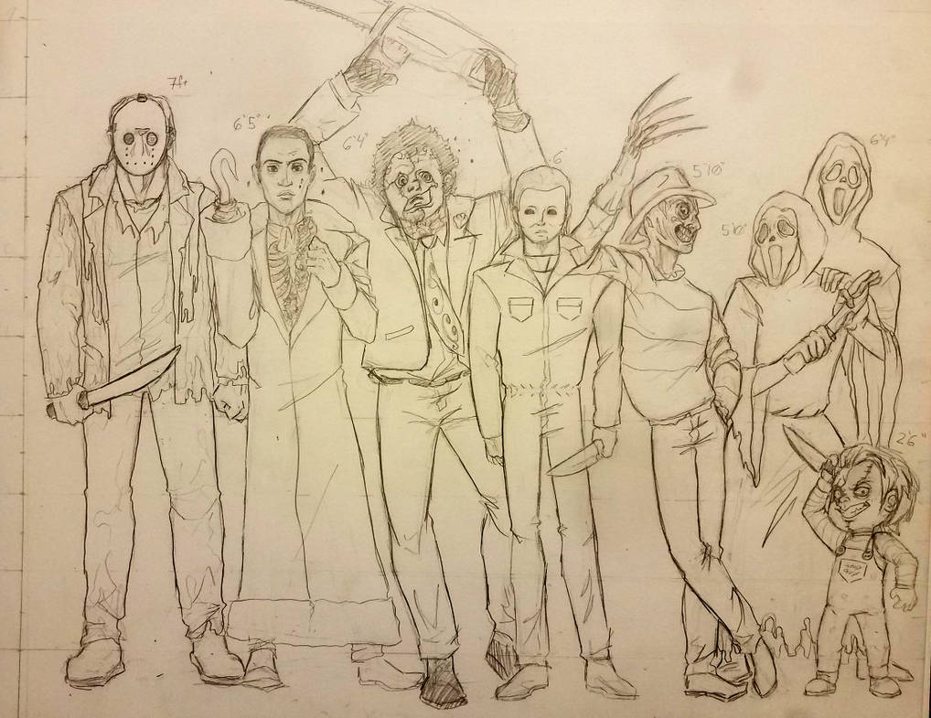 Slasher Lineup by JackSquash on DeviantArt