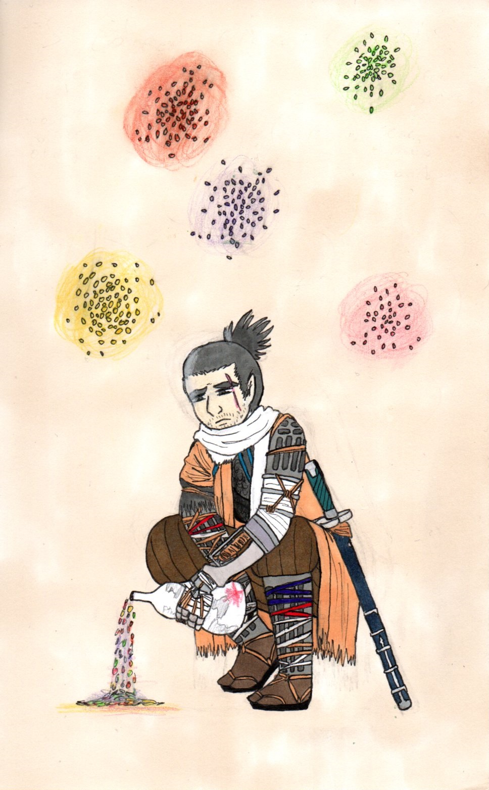 pic Five Color Rice Sekiro Worth It sekiro with the five color rice by