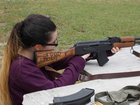 girl with ak47